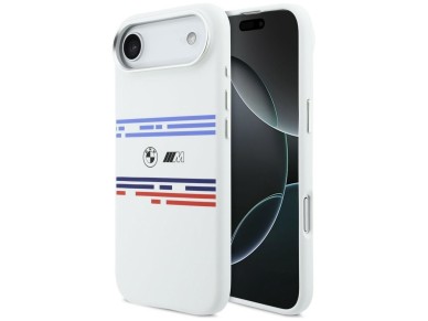 BMW M Silicon Horizontal Line MagSafe Case for iPhone Air - White BMW M Silicon Horizontal Line MagSafe Case for iPhone Air - White
