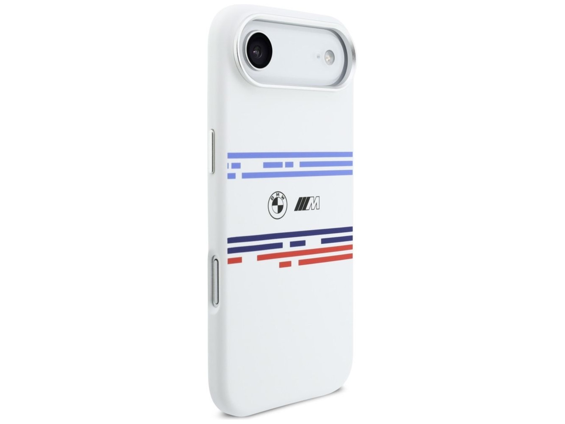 BMW M Silicon Horizontal Line MagSafe Case for iPhone Air - White