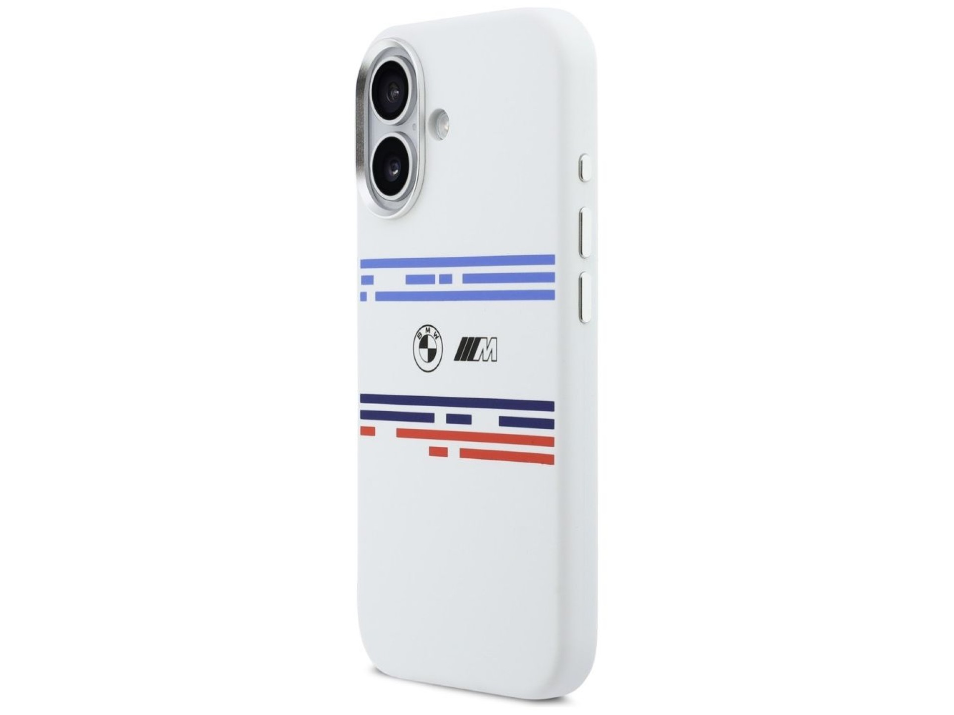 BMW M Silicon Horizontal Line MagSafe Case for iPhone 17 - White