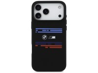 Funda BMW M Silicona con Línea Horizontal MagSafe para iPhone 17 Pro Max - Negra Funda BMW M Silicona con Línea Horizontal MagSafe para iPhone 17 Pro Max - Negra