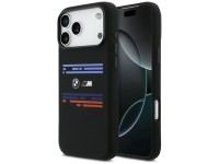 Funda BMW M Silicona con Línea Horizontal MagSafe para iPhone 17 Pro Max - Negra Funda BMW M Silicona con Línea Horizontal MagSafe para iPhone 17 Pro Max - Negra