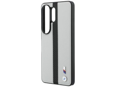 Funda MagSafe con logotipo de franja perforada de BMW para Samsung Galaxy S26 Ultra - Gris Funda MagSafe con logotipo de franja perforada de BMW para Samsung Galaxy S26 Ultra - Gris