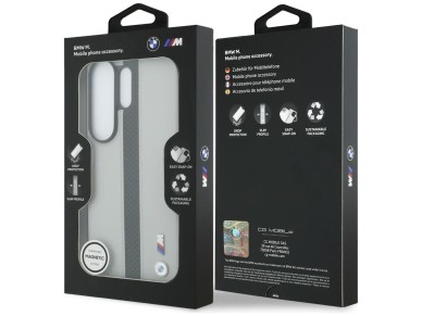 Funda MagSafe con logotipo de franja perforada de BMW para Samsung Galaxy S26 Ultra - Gris Funda MagSafe con logotipo de franja perforada de BMW para Samsung Galaxy S26 Ultra - Gris