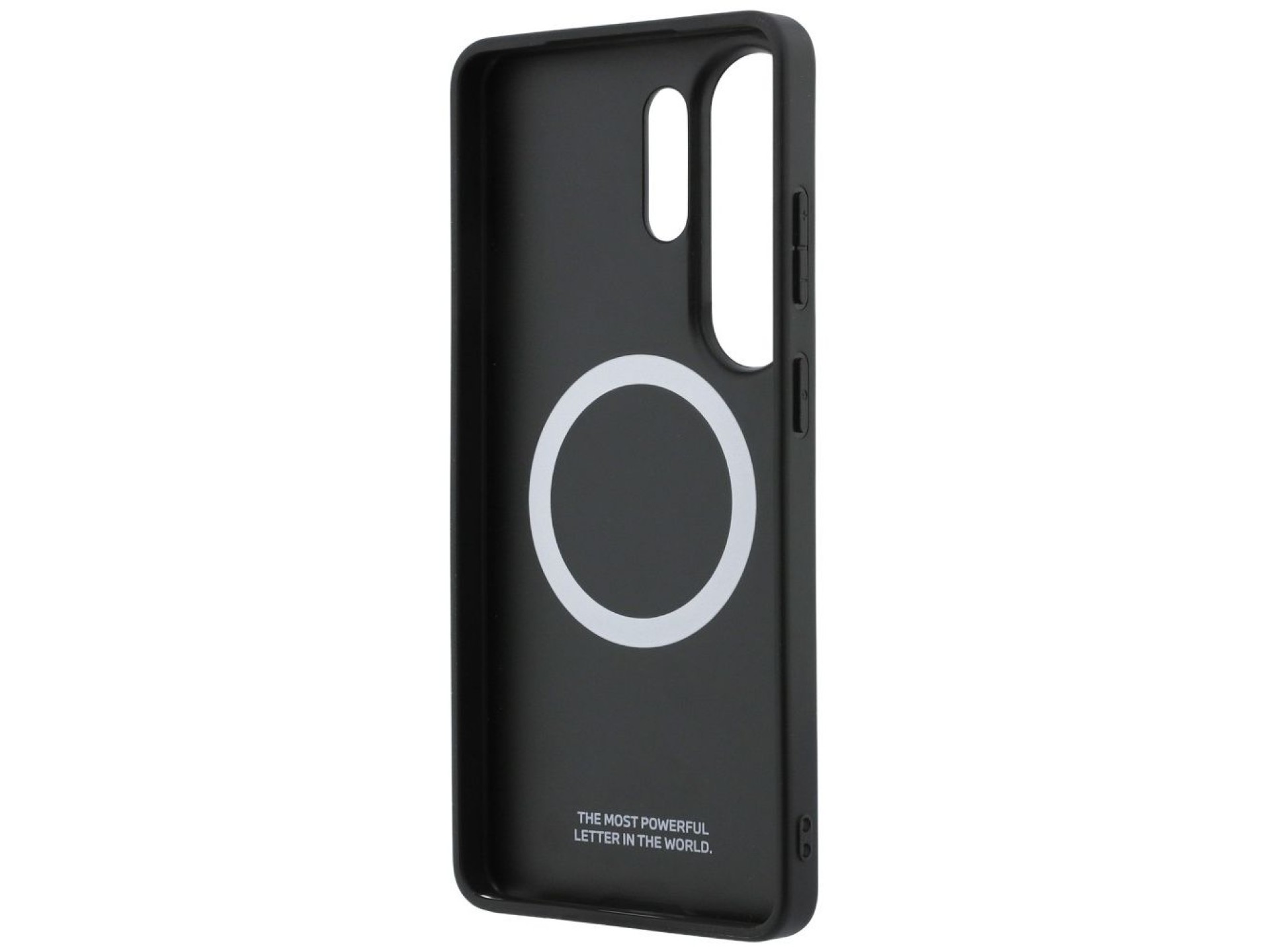 Capa MagSafe com logotipo BMW Perfurado e Listras para Samsung Galaxy S26 Ultra - Cinza