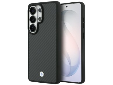 BMW Sign Magnetic Carbon Fiber MagSafe Case for Samsung Galaxy S26 Ultra - Black