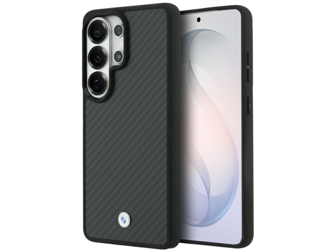 Funda magn�tica de fibra de carbono con el logotipo de BMW para Samsung Galaxy S26 Ultra - Negra