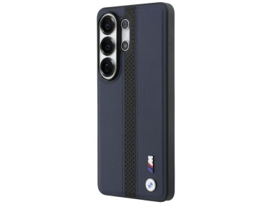 BMW Perforated Stripe Logo MagSafe Case for Samsung Galaxy S26 Ultra - Navy Blue BMW Perforated Stripe Logo MagSafe Case for Samsung Galaxy S26 Ultra - Navy Blue