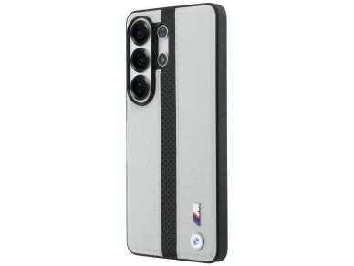 Funda MagSafe con logotipo de franja perforada de BMW para Samsung Galaxy S26 Ultra - Gris Funda MagSafe con logotipo de franja perforada de BMW para Samsung Galaxy S26 Ultra - Gris