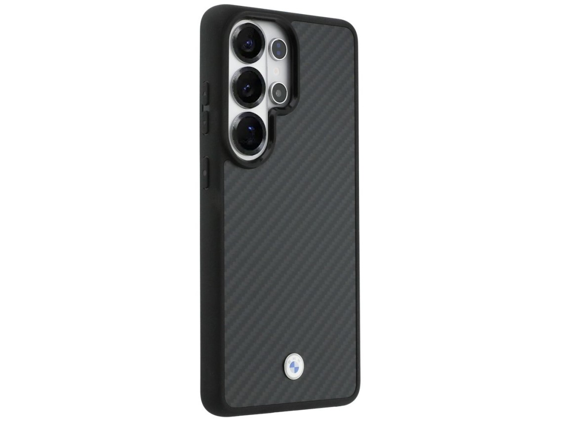 Funda magn�tica de fibra de carbono con el logotipo de BMW para Samsung Galaxy S26 Ultra - Negra