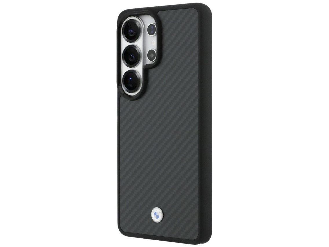 Funda magn�tica de fibra de carbono con el logotipo de BMW para Samsung Galaxy S26 Ultra - Negra