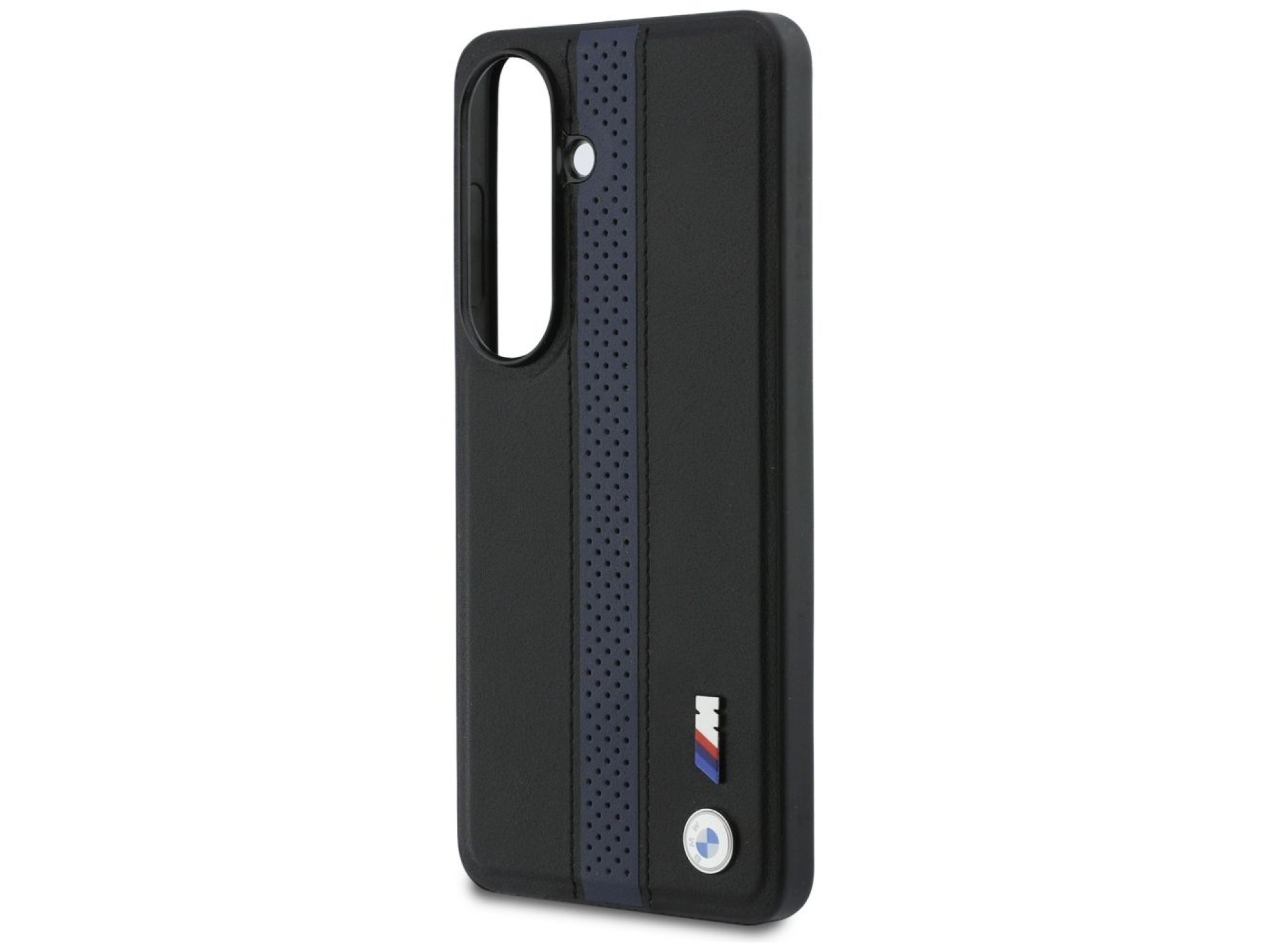 Capa MagSafe com logotipo BMW Perfurado e Faixa para Samsung Galaxy S26 - Azul