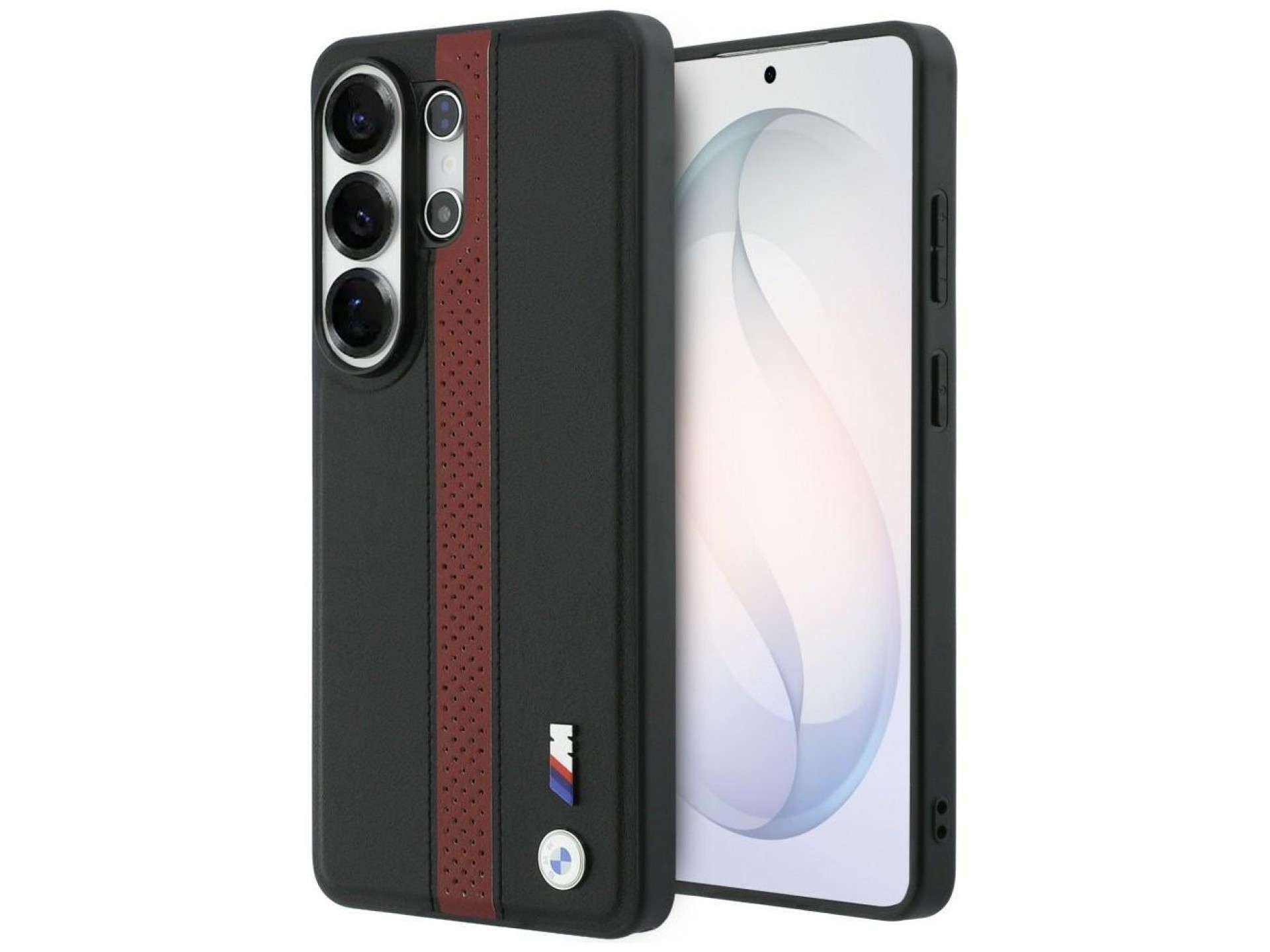 BMW Perforated Stripe Logo MagSafe Case for Samsung Galaxy S26 Ultra - Red