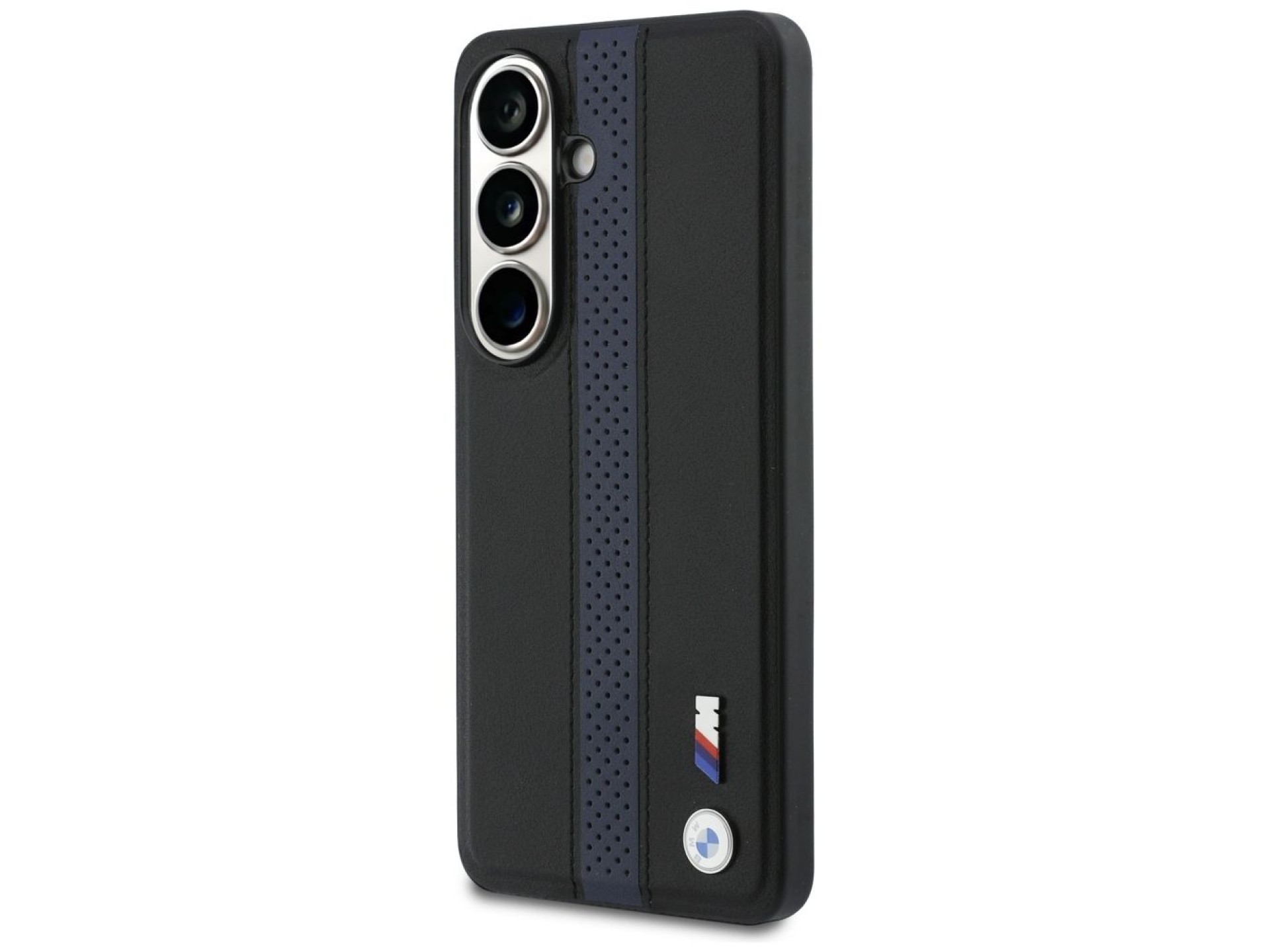 Capa MagSafe com logotipo BMW Perfurado e Faixa para Samsung Galaxy S26 - Azul