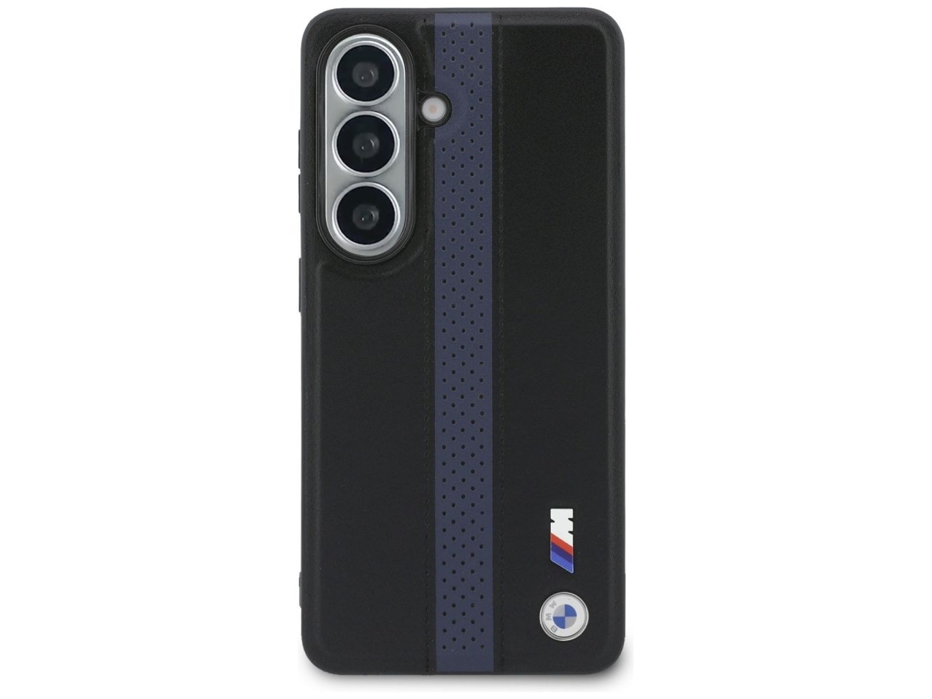 Capa MagSafe com logotipo BMW Perfurado e Faixa para Samsung Galaxy S26 - Azul