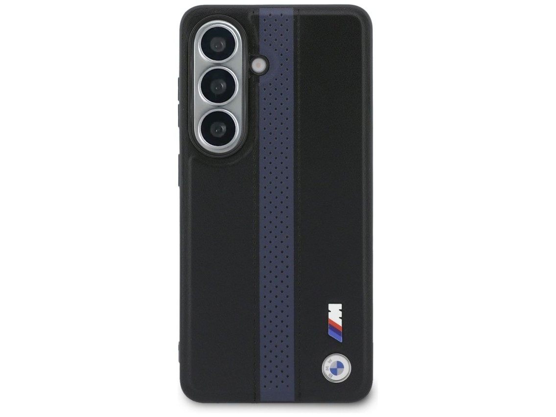 Capa MagSafe com logotipo BMW Perfurado e Faixa para Samsung Galaxy S26 - Azul