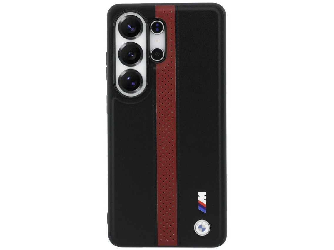 BMW Perforated Stripe Logo MagSafe Case for Samsung Galaxy S26 Ultra - Red