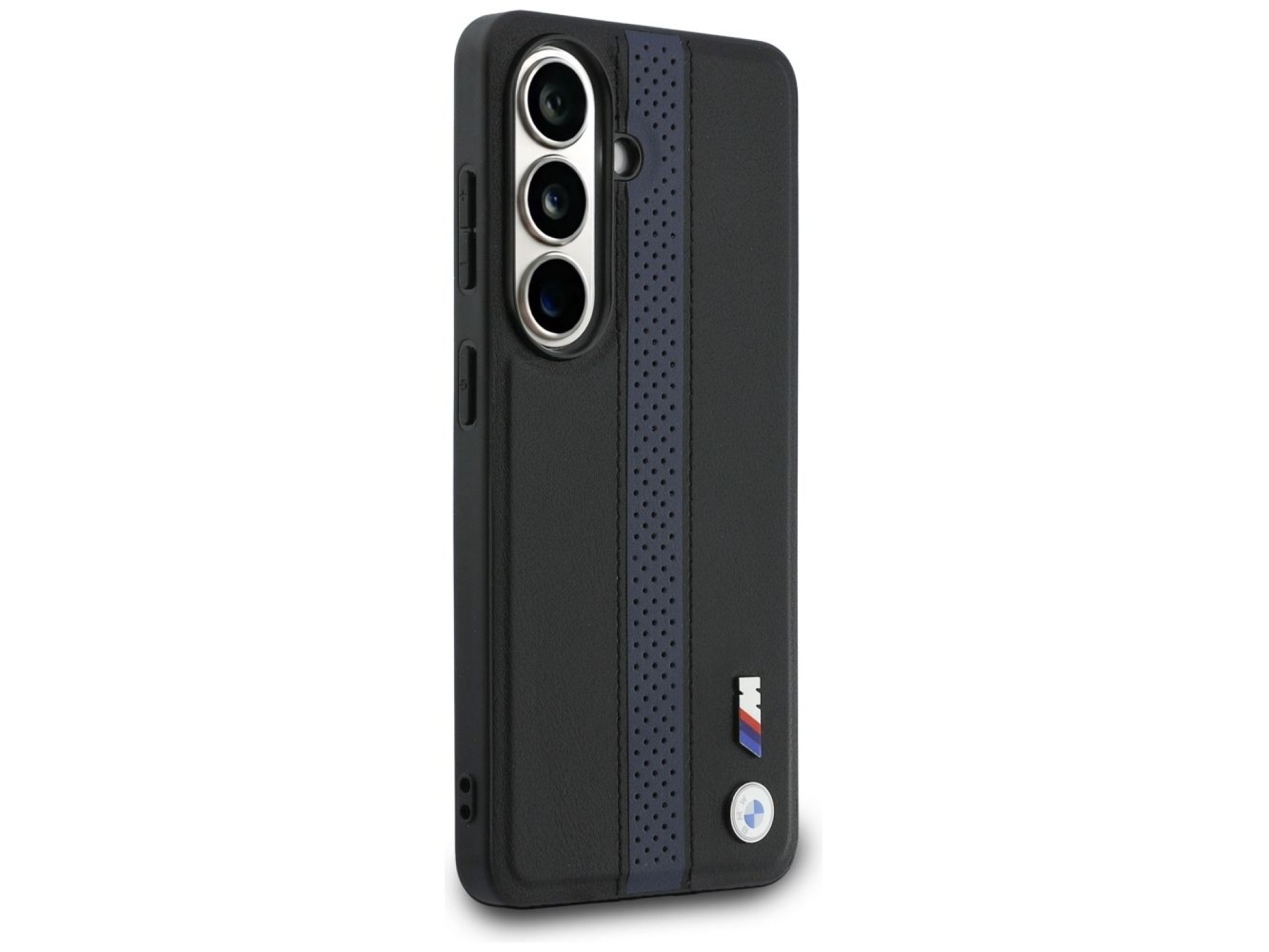 Capa MagSafe com logotipo BMW Perfurado e Faixa para Samsung Galaxy S26 - Azul