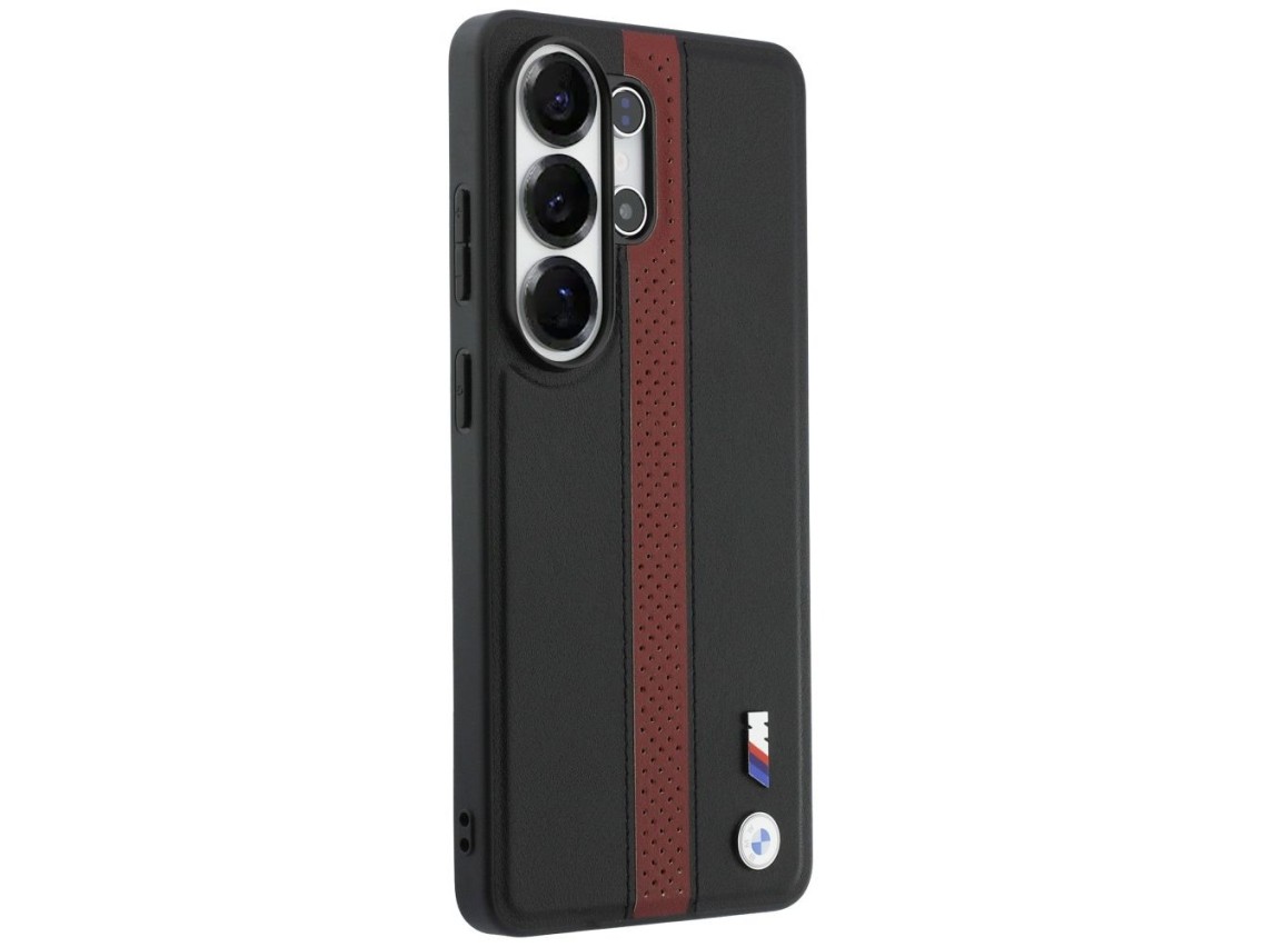 BMW Perforated Stripe Logo MagSafe Case for Samsung Galaxy S26 Ultra - Red
