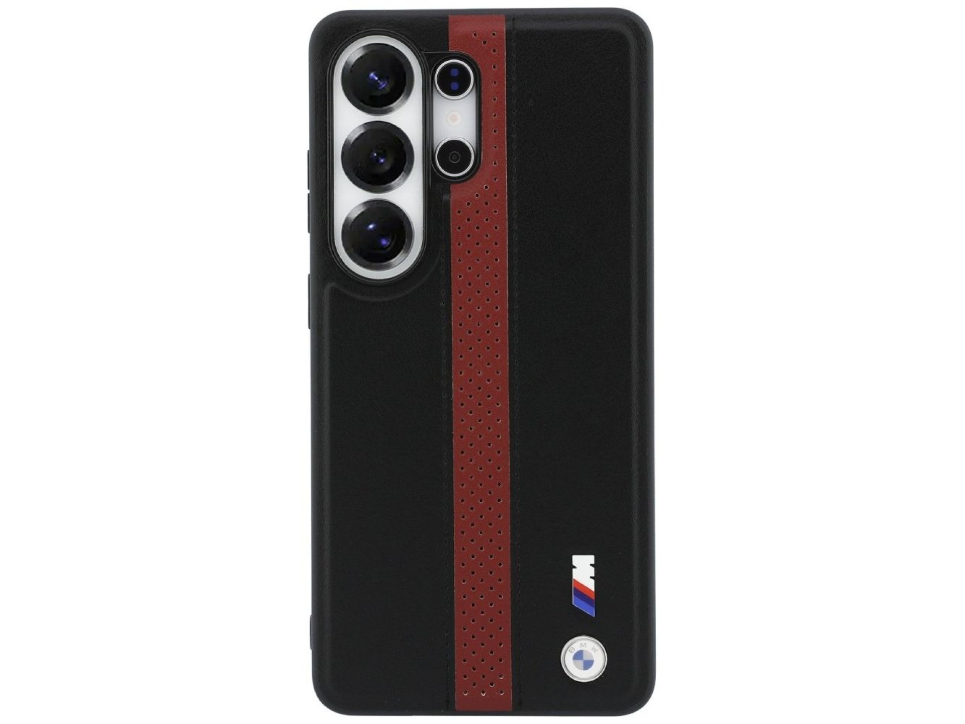BMW Perforated Stripe Logo MagSafe Case for Samsung Galaxy S26 Ultra - Red