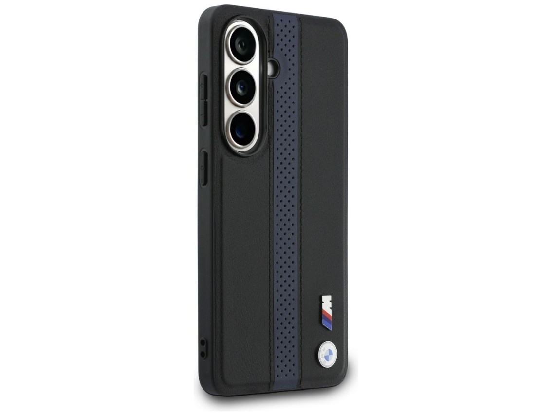 Capa MagSafe com logotipo BMW Perfurado e Faixa para Samsung Galaxy S26 - Azul