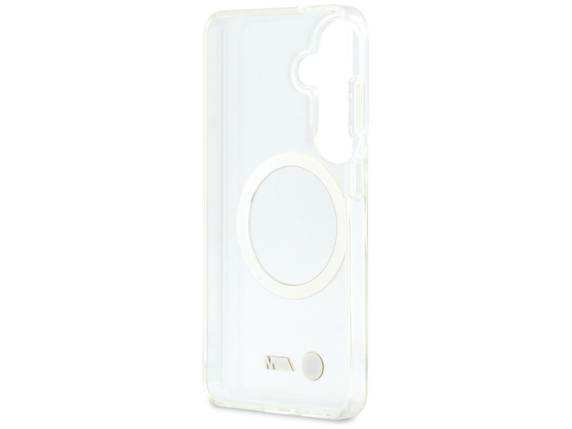 Capa MagSafe BMW IML com logotipo metálico à prova de choque para Samsung Galaxy S26 - Transparente
