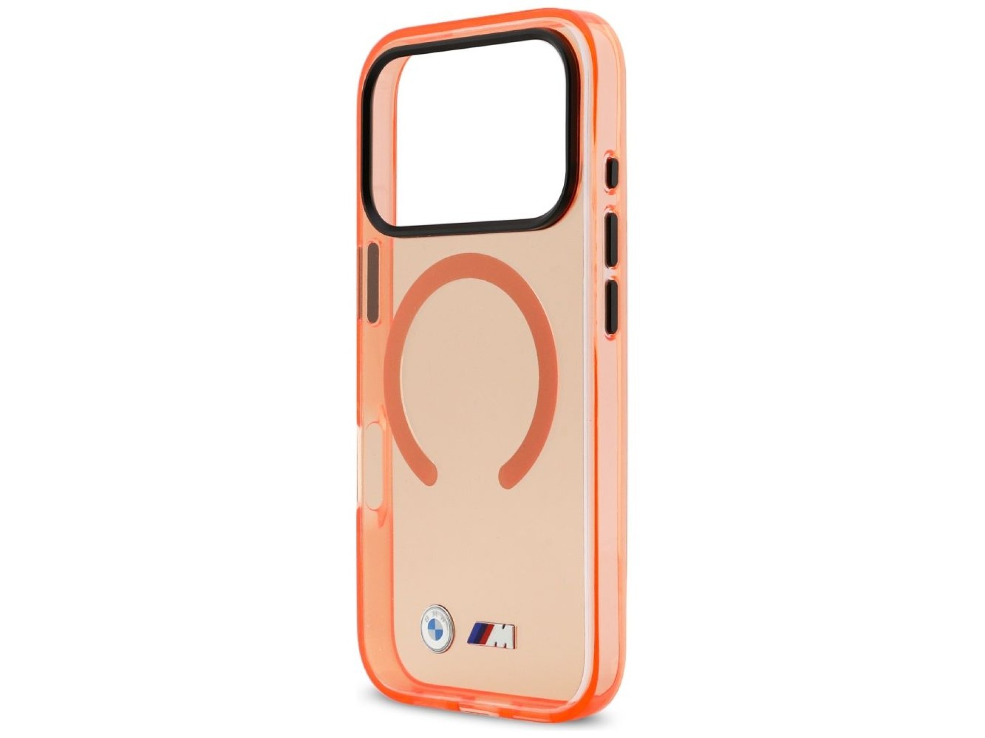 Funda MagSafe BMW M IML con logotipos metálicos para iPhone 17 Pro - Naranja Pro