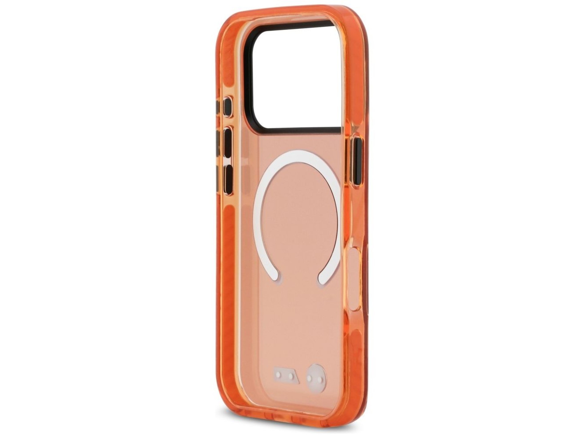 BMW M IML Shockproof Metal Logos MagSafe Case for iPhone 17 Pro Max - Pro Orange