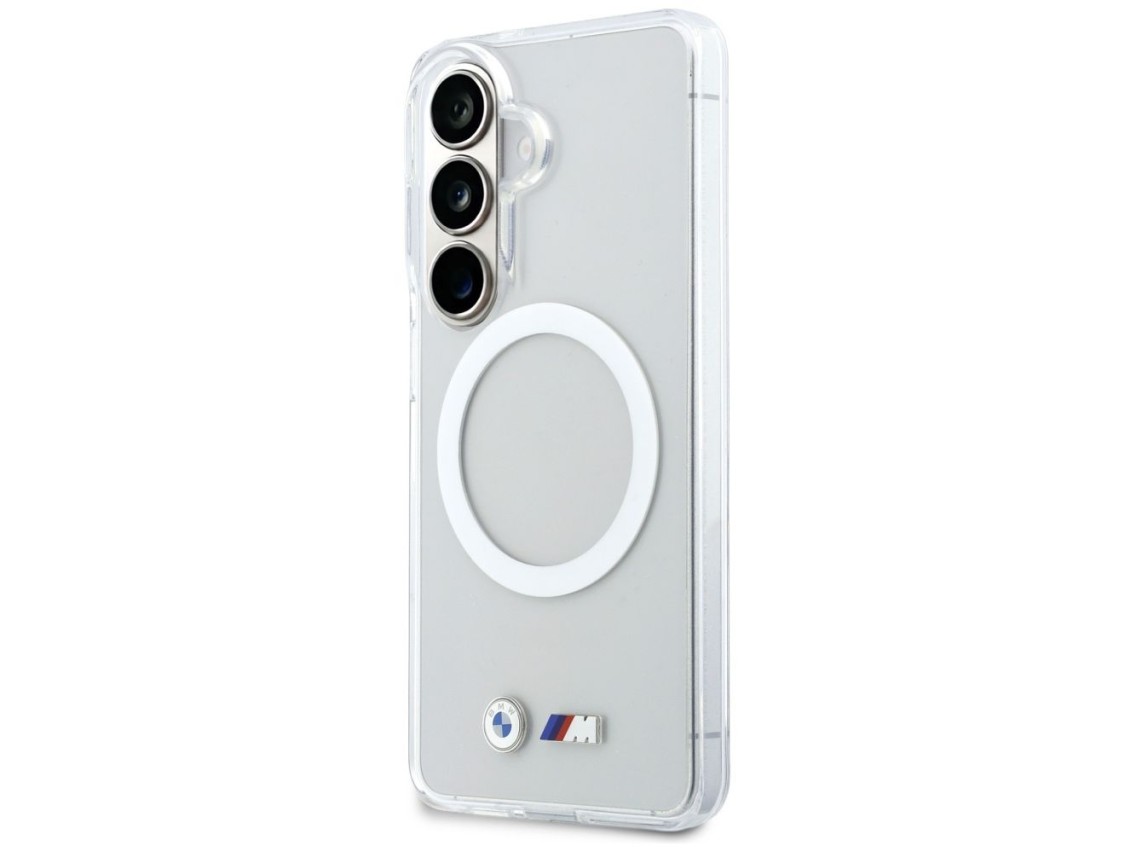 Capa MagSafe BMW IML com logotipo met�lico � prova de choque para Samsung Galaxy S26 - Transparente