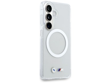 Funda BMW IML a prueba de golpes con logo met�lico MagSafe para Samsung Galaxy S26 - Transparente
