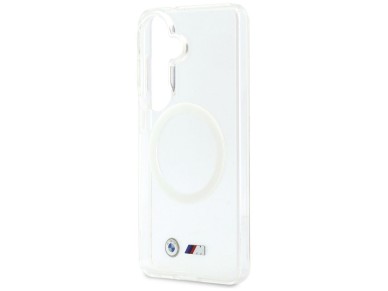 Funda BMW IML a prueba de golpes con logo met�lico MagSafe para Samsung Galaxy S26 - Transparente