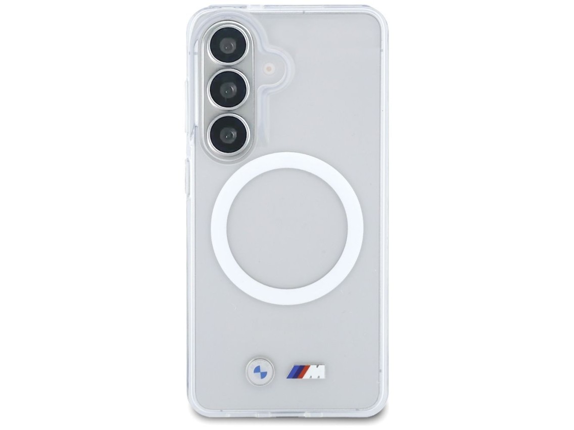 Capa MagSafe BMW IML com logotipo met�lico � prova de choque para Samsung Galaxy S26 - Transparente