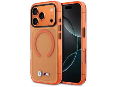 BMW M IML Metal Logos MagSafe Case for iPhone 17 Pro - Pro Orange