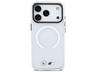 BMW M IML Shockproof Metal Logos MagSafe Case for iPhone 17 Pro Max - Transparent