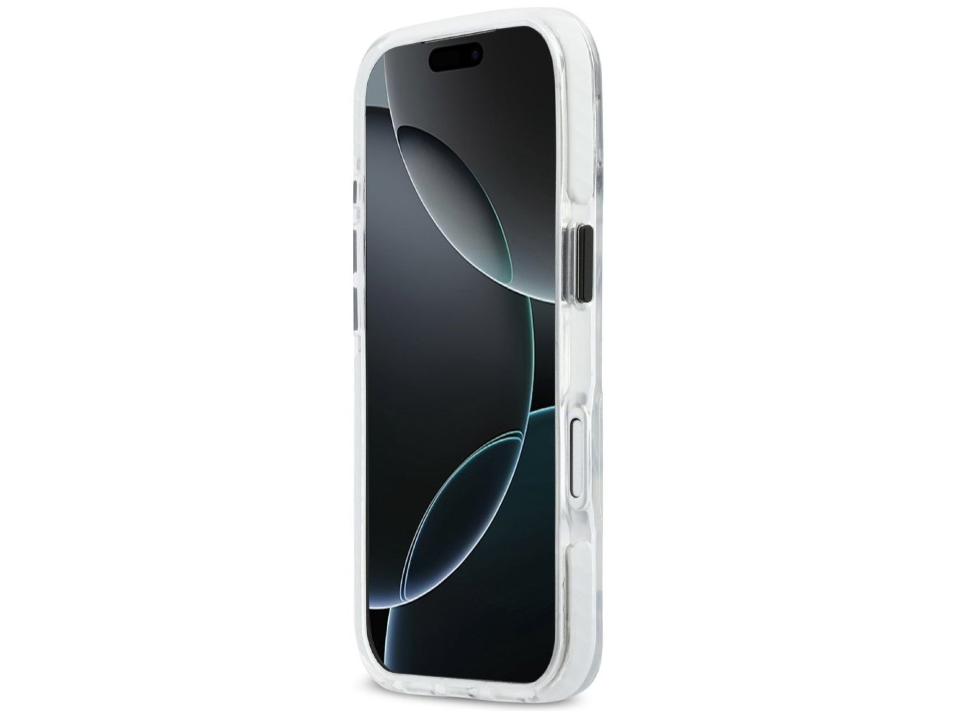 Capa MagSafe BMW M IML à prova de choque com logotipos metálicos para iPhone 17 Pro Max - Transparen