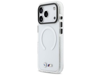 BMW M IML Shockproof Metal Logos MagSafe Case for iPhone 17 Pro Max - Transparent