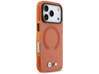 Capa MagSafe BMW M IML à prova de choque com logotipos metálicos para iPhone 17 Pro - Laranja Pro Capa MagSafe BMW M IML à prova de choque com logotipos metálicos para iPhone 17 Pro - Laranja Pro