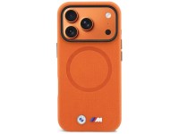 BMW M FW Metal Logo MagSafe Case for iPhone 17 Pro Max - Orange BMW M FW Metal Logo MagSafe Case for iPhone 17 Pro Max - Orange