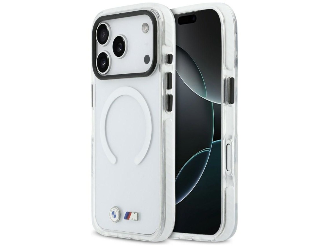 BMW M IML Shockproof Metal Logos MagSafe Case for iPhone 17 Pro - Clear