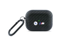 Capa BMW Carbon Metal com Logotipo para AirPods Pro 3 - Preta