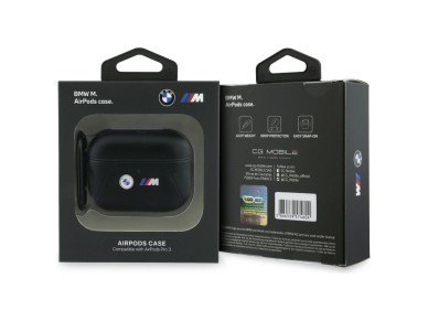 Capa BMW Curved Line para AirPods Pro 3 - Preta