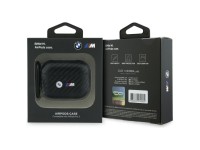 Capa BMW Carbon Metal com Logotipo para AirPods Pro 3 - Preta