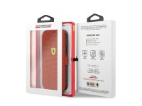 Ferrari FESPEFLBKP12SRE iPhone 12 mini 5.4" rojo/libro rojo On Track Perforado