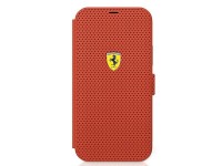 Ferrari FESPEFLBKP12SRE iPhone 12 mini 5.4" rojo/libro rojo On Track Perforado