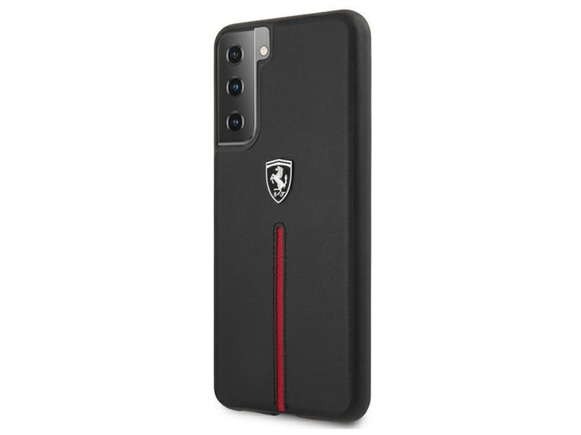 Ferrari FEOSIHCS21MBK S21+ G996 negro/negro estuche rígido Off Track de cuero y nailon