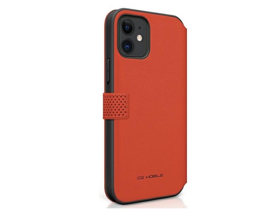 Ferrari FESPEFLBKP12SRE iPhone 12 mini 5.4" rojo/libro rojo On Track Perforado