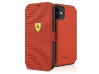 Ferrari FESPEFLBKP12SRE iPhone 12 mini 5.4" rojo/libro rojo On Track Perforado