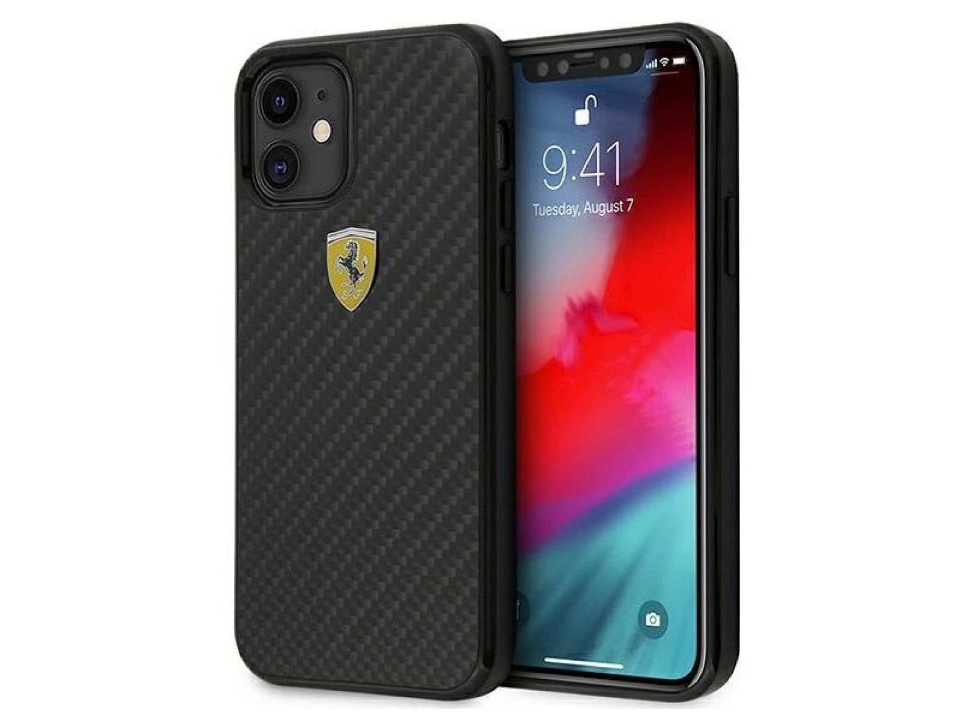 Ferrari FERCAHCP12SBK iPhone 12 mini 5.4
