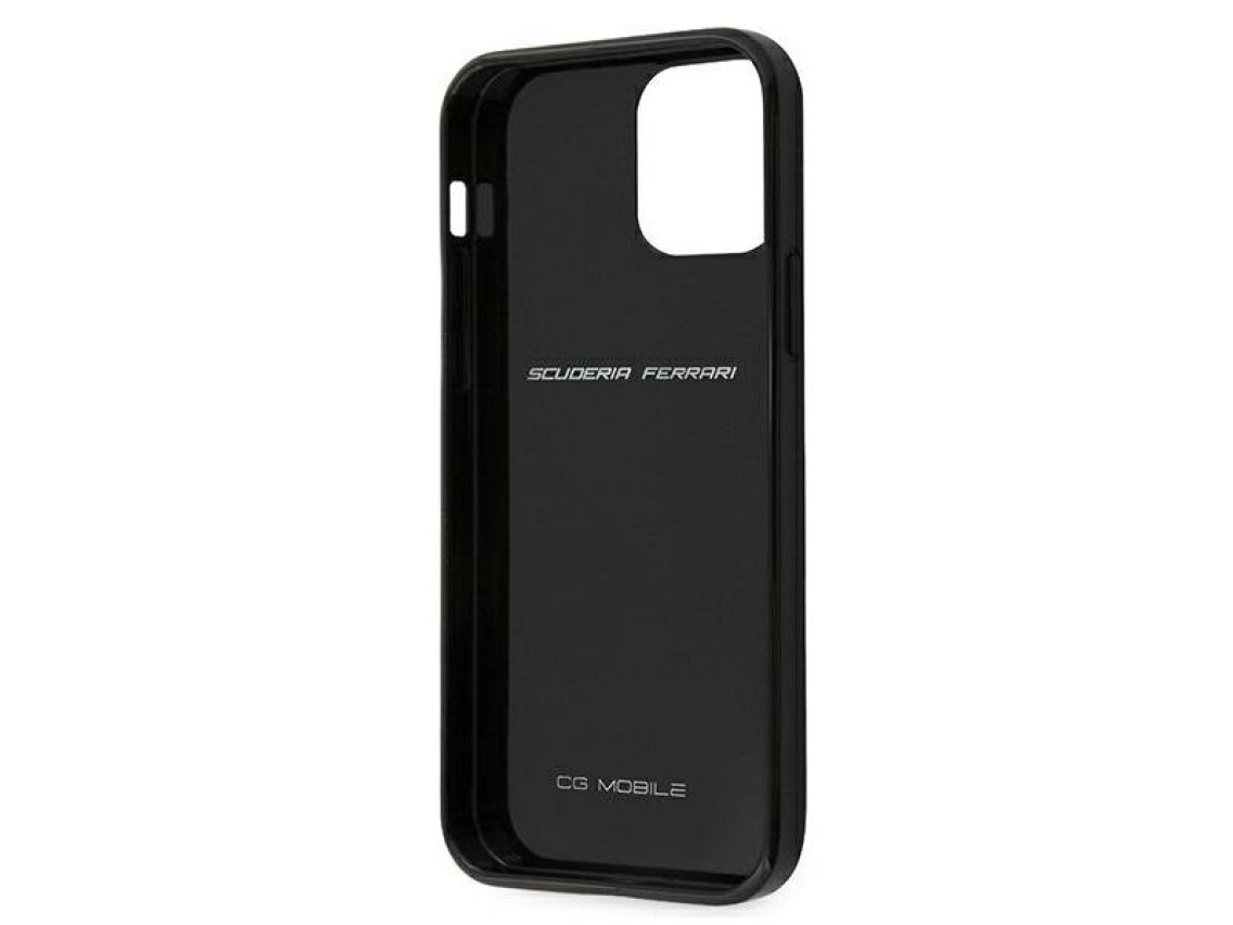 Ferrari FERCAHCP12SBK iPhone 12 mini 5.4" black/black hardcase On Track Real Carbon