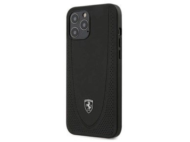 Funda rígida Ferrari FEOGOHCP12LBK para iPhone 12 Pro Max de 6,7" negra/negra Off Track Perforated Funda rígida Ferrari FEOGOHCP12LBK para iPhone 12 Pro Max de 6,7" negra/negra Off Track Perforated
