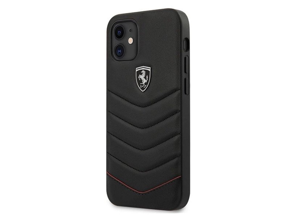 Ferrari FEHQUHCP12SBK iPhone 12 mini 5.4" black/black hardcase Off Track Quilted